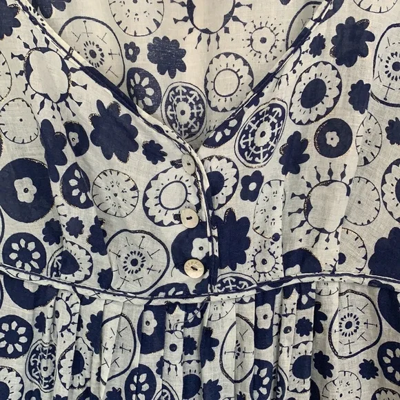 Chelsea & Violet Blue and White Print Dress Size XS - Picture 3 of 10